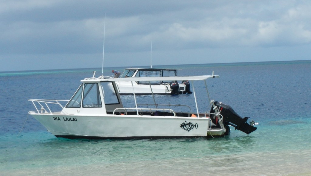 The boat of the Taveuni Reef Rangers